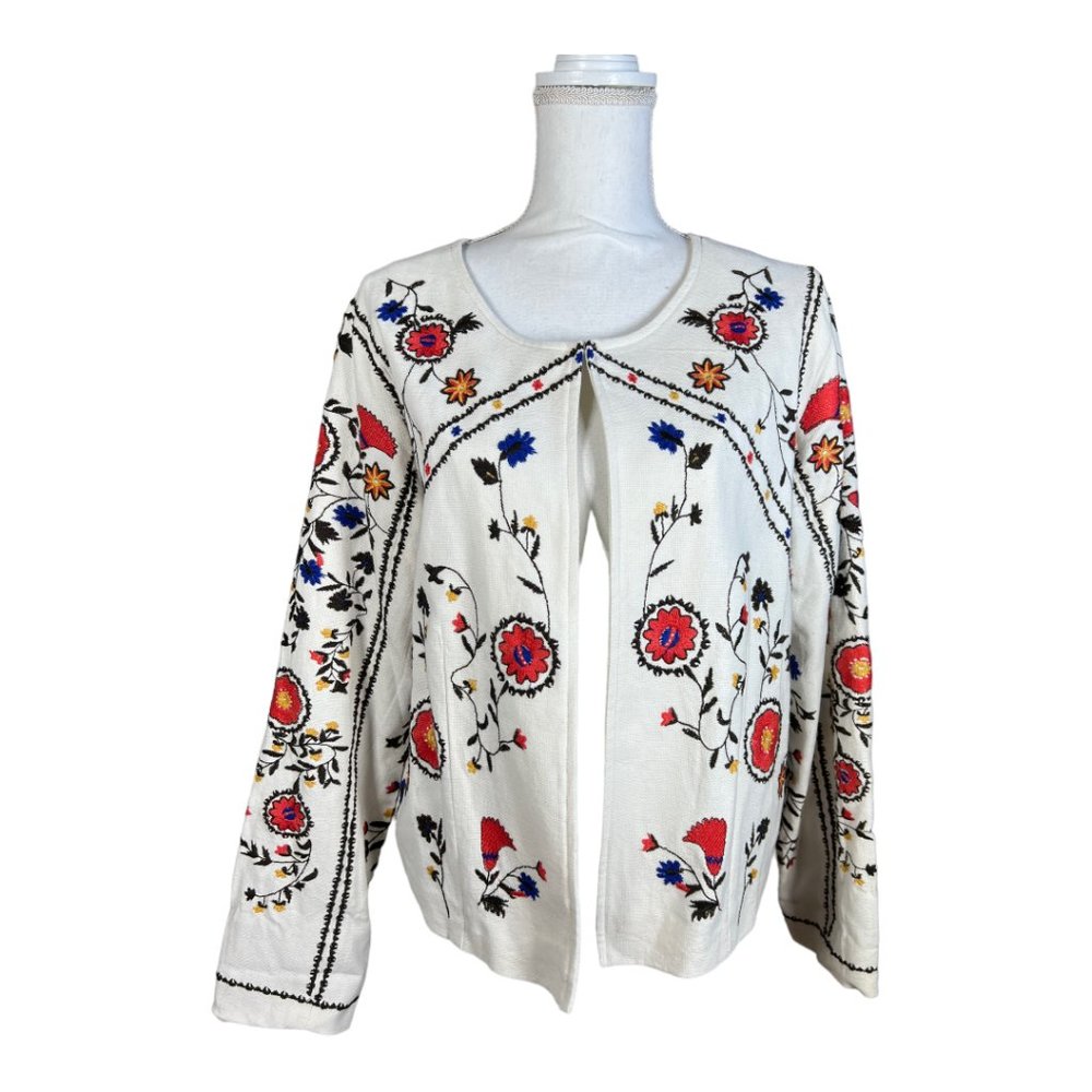 NWT For The Republic Embroideredโ Blazer